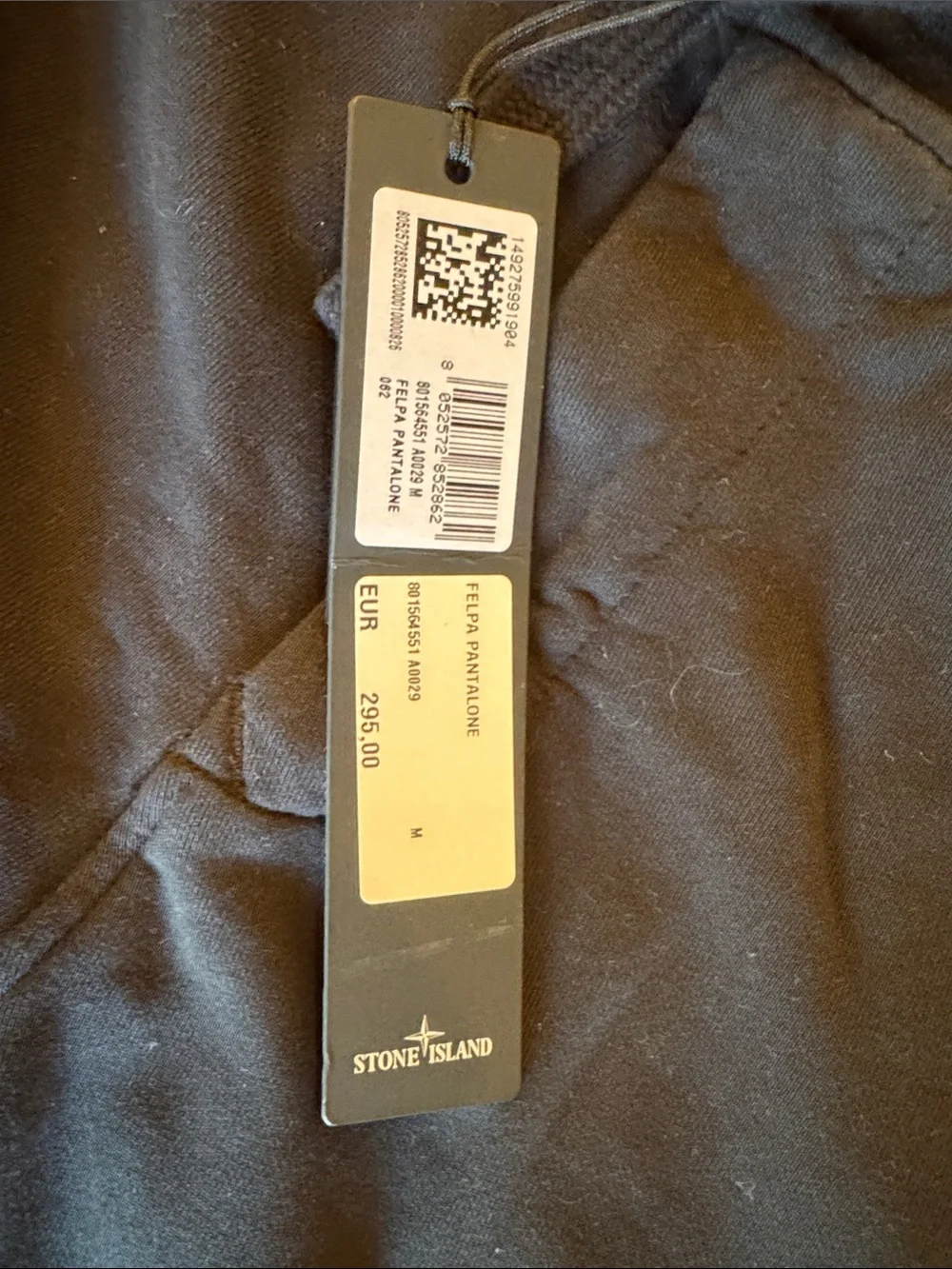 Stone Island Black Jogger Pants with Compass Badge